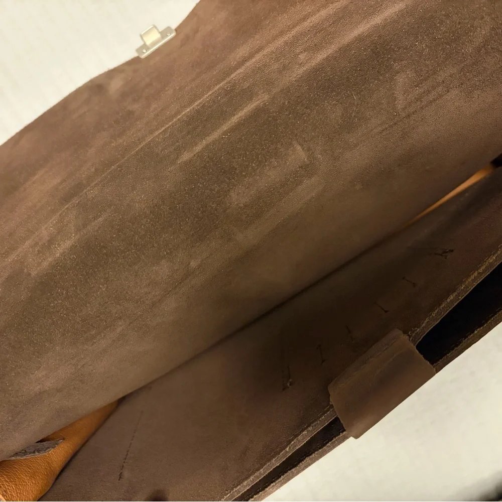 Elegant Brown Leather Messenger Bag for Men